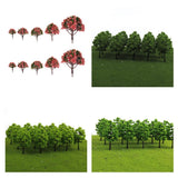 Maxbell 8x20x Model Trees Scenery 1:100 HO Scale Tree Landscape Layout Dark Green