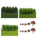Maxbell 8x20x Model Trees Scenery 1:100 HO Scale Tree Landscape Layout Dark Green