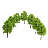 Maxbell 4x20x Model Trees Scenery 1:100 HO Scale Tree Landscape Layout Light Green