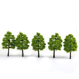 Maxbell 8x20x Model Trees Scenery 1:100 HO Scale Tree Landscape Layout Light Green