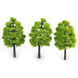Maxbell 7x20x Model Trees Scenery 1:100 HO Scale Tree Landscape Layout Light Green
