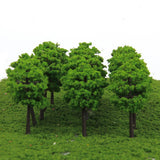 Maxbell 3xPlastic Model Trees Train Railroad Scenery 1:250 40pcs Green