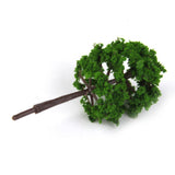 Maxbell 4xPlastic Model Trees Train Railroad Scenery 1:250 40pcs Dark Green