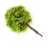 Maxbell 4xPlastic Model Trees Train Railroad Scenery 1:250 40pcs Light Green