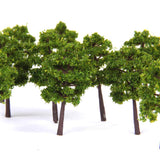 Maxbell 3xPlastic Model Trees Train Railroad Scenery 1:250 40pcs Deep Green