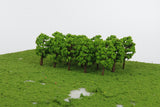 Maxbell 80 Pcs Plastic Model Tree Train Railroad Scenery 1:150 Scale