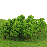 Maxbell 80 Pcs Plastic Model Tree Train Railroad Scenery 1:150 Scale