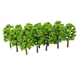 Maxbell 30Pieces Green Model Trees 1/150 HO N Layout Train Railway Scenery Building