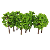 Maxbell 80 Pcs Plastic Model Tree Train Railroad Scenery 1:150 Scale