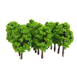 Maxbell 30Pieces Green Model Trees 1/150 HO N Layout Train Railway Scenery Building
