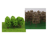 Maxbell 80 Pcs Plastic Model Tree Train Railroad Scenery 1:150 Scale