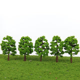 Maxbell 30Pieces Green Model Trees 1/150 HO N Layout Train Railway Scenery Building