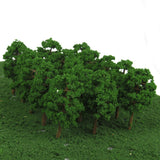 Maxbell 200x Plastic Model Tress Train Railroad Scenery 1:150 Scale Green Props Kit