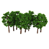 Maxbell 8x20Pcs Plastic Model Tress Train Railroad Scenery 1:150 Scale Green Props Kit