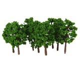 Maxbell 8x20Pcs Plastic Model Tress Train Railroad Scenery 1:150 Scale Green Props Kit