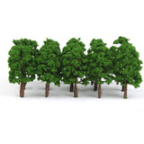 Maxbell 200x Plastic Model Tress Train Railroad Scenery 1:150 Scale Green Props Kit