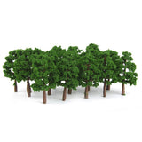 Maxbell 200x Plastic Model Tress Train Railroad Scenery 1:150 Scale Green Props Kit
