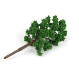 Maxbell 8x20Pcs Plastic Model Tress Train Railroad Scenery 1:150 Scale Green Props Kit