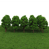 Maxbell 8x20Pcs Plastic Model Tress Train Railroad Scenery 1:150 Scale Green Props Kit