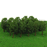 Maxbell 80 Pcs Plastic Model Tree Train Railroad Scenery 1:150 Scale