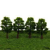 Maxbell 80 Pcs Plastic Model Tree Train Railroad Scenery 1:150 Scale