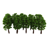 Maxbell 80 Pcs Plastic Model Tree Train Railroad Scenery 1:150 Scale