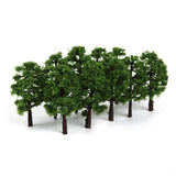 Maxbell 80 Pcs Plastic Model Tree Train Railroad Scenery 1:150 Scale