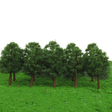 Maxbell 80 Pcs Plastic Model Tree Train Railroad Scenery 1:150 Scale