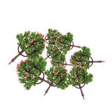Maxbell 4xModel Trees Scenery Peach Flower 1:75 to 1:500 Scale Tree Landscape Layout