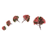 Maxbell 4xModel Trees Scenery Peach Flower 1:75 to 1:500 Scale Tree Landscape Layout
