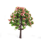 25xModel Trees Scenery Peach Flower 1:75 to 1:500 Scale Tree Landscape Layout