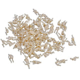 Maxbell 3xModel Train Unpainted Seated People Passangers Figures 1.5cm