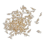 Maxbell 3xModel Train Unpainted Seated People Passangers Figures 1.5cm