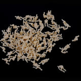 Maxbell 3xModel Train Unpainted Seated People Passangers Figures 1.5cm