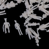 Maxbell 100 Painted + 100 White Model Train Passenger People Figure Scenes 1:150 N Scale