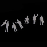 Maxbell 100 Painted + 100 White Model Train Passenger People Figure Scenes 1:150 N Scale