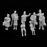 Maxbell 100 Painted + 100 White Model Train Passenger People Figure Scenes 1:150 N Scale