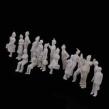 Maxbell 100 Painted + 100 White Model Train Passenger People Figure Scenes 1:150 N Scale