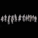 Maxbell 100 Painted + 100 White Model Train Passenger People Figure Scenes 1:150 N Scale