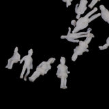 Maxbell 3xModel Train Unpainted Seated People Passangers Figures 1cm