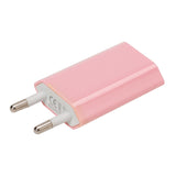 Maxbell USB AC Power Adapter Wall Charger with EU Plug for iPhone iPod - Pink