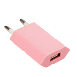 Maxbell USB AC Power Adapter Wall Charger with EU Plug for iPhone iPod - Pink