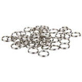 Maxbell 30xSplit Key Rings 1.2 x 12mm 100pcs Silver