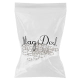 Maxbell 30xSplit Key Rings 1.2 x 12mm 100pcs Silver