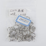 Maxbell 6xSplit Key Rings 1.2 x 12mm 100pcs Silver