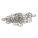 Maxbell 30xSplit Key Rings 1.2 x 12mm 100pcs Silver