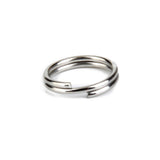Maxbell 30xSplit Key Rings 1.2 x 12mm 100pcs Silver