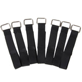 Maxbell 8xNylon Straps Cable Tie Wire Rope Hook and Loop Organiser 10pcs Black