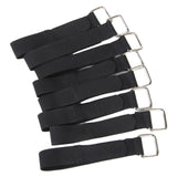 Maxbell 8xNylon Straps Cable Tie Wire Rope Hook and Loop Organiser 10pcs Black