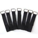 Maxbell 8xNylon Straps Cable Tie Wire Rope Hook and Loop Organiser 10pcs Black